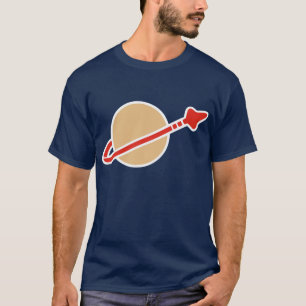 Camiseta Símbolo del astronauta del espacio del ladrillo