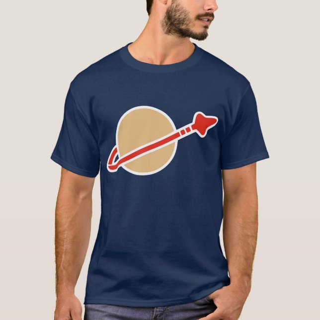 Camiseta Símbolo del astronauta del espacio del ladrillo (Anverso)
