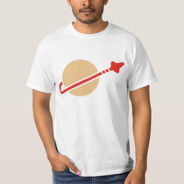 Camiseta Símbolo del astronauta del espacio del ladrillo (Anverso)
