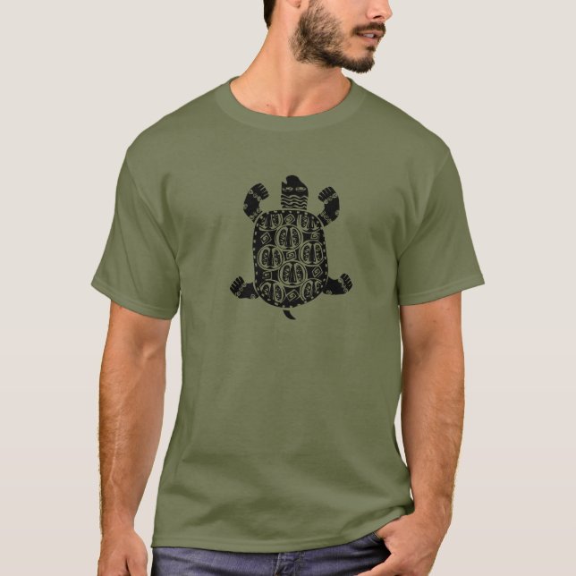 Camiseta símbolo del Azteca del desgaste del wallie (Anverso)
