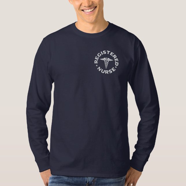 Camiseta Símbolo del Caduceus Médico RN de Enfermero regist (Anverso)