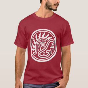 Camiseta Símbolo del casco de la pluma del maya