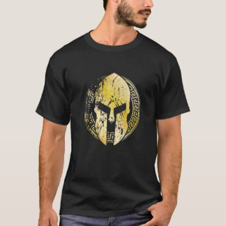 Camiseta Símbolo del casco gladiador Spartan oro Esparta Mí
