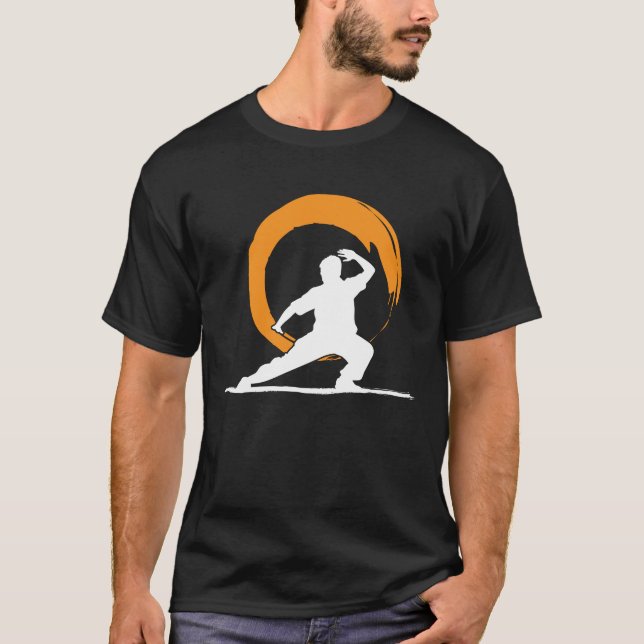 Camiseta Símbolo del círculo Tai Chi Qigong Zen (Anverso)