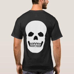 Camiseta Símbolo del cráneo de azúcar blanco y negro de Hal