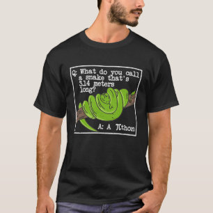 Camiseta Símbolo del Día Pi de la Serpiente de Python Math