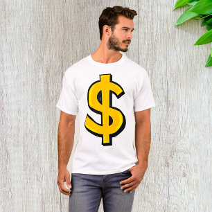 Camiseta Símbolo del dólar amarillo