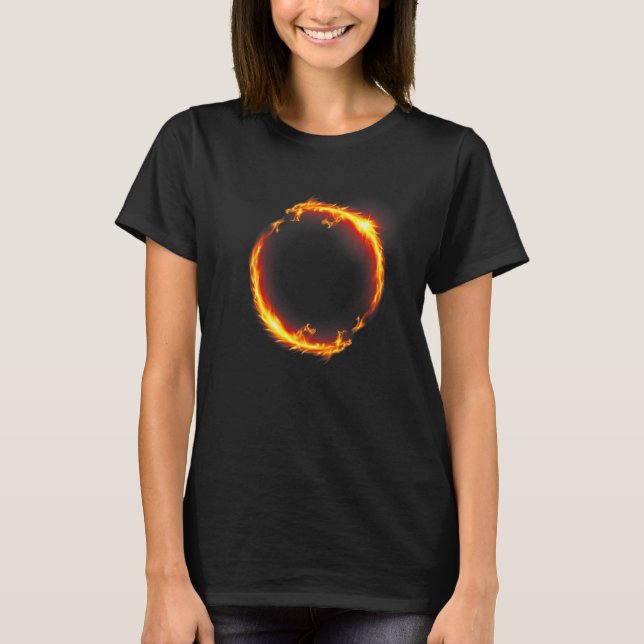 Camiseta Símbolo del dragón chino tradicional de poder y fu (Anverso)