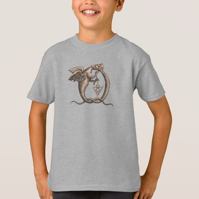 Camiseta Símbolo del dragón de alquimia mágica (Anverso)