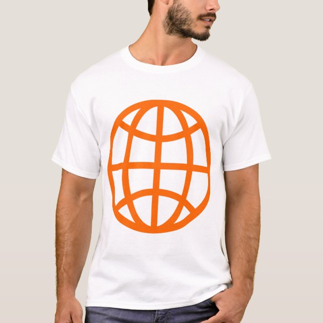 Camiseta Símbolo del Globo - Naranja (Anverso)