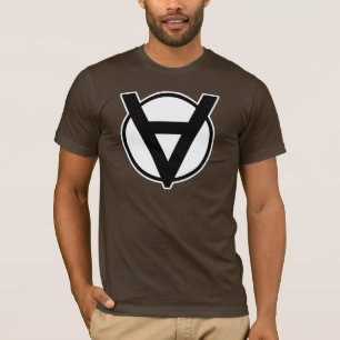 Camiseta Símbolo del héroe de Voluntaryist con la fronter