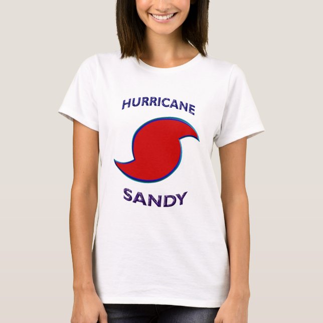 Camiseta Símbolo del huracán Sandy (Anverso)