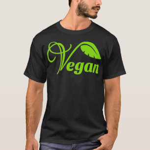 Camiseta Símbolo del logotipo de hojas veganas