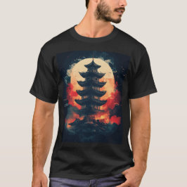 Camiseta Símbolo del logotipo Pagoda1 Arte digital