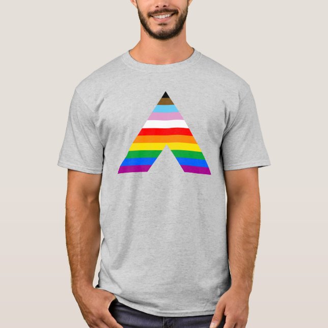 Camiseta Símbolo del orgullo aliado inclusivo T-Shirt (Anverso)