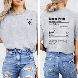 Camiseta Símbolo del signo zodiacal Tauro