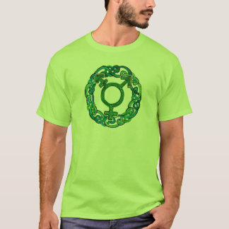 Camiseta Símbolo del transexual de Knotwork del Celtic