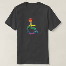 Camiseta Símbolo discapacitado del orgullo LGBT