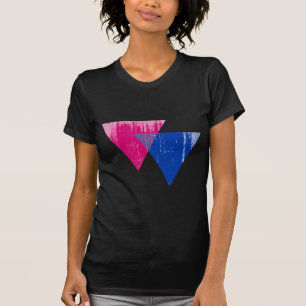 Camiseta Símbolo distressed.png del Bisexuality