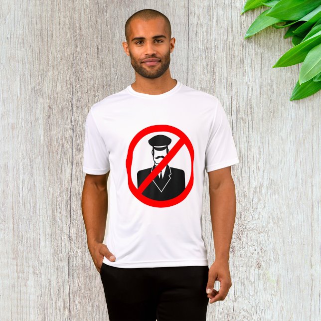 Camiseta Símbolo divertido de advertencia sin chófer (Subido por el creador)