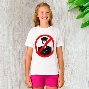 Camiseta Símbolo divertido de advertencia sin chófer