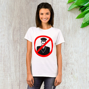 Camiseta Símbolo divertido de advertencia sin chófer permit