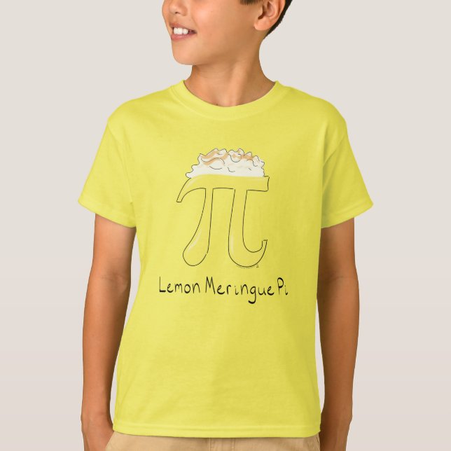 Camiseta Símbolo divertido de humor matemático limón pi (Anverso)