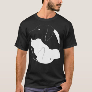 Camiseta Símbolo divertido de perro de Yin Yang Weimaraner 