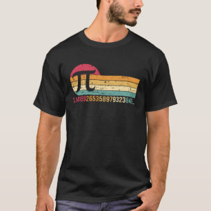 Camiseta Símbolo divertido retro vintage de nerd Pi Day 3.1
