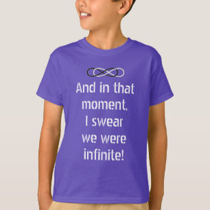Camiseta Símbolo doble infinito - Blanco y negro + decir