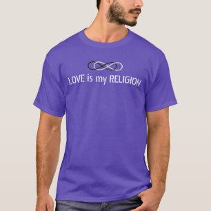 Camiseta Símbolo doble infinito - Blanco y negro + decir