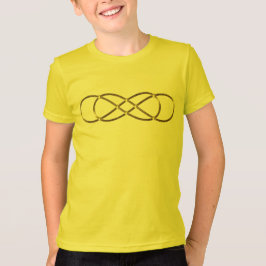 Camiseta Símbolo doble Infinito - Oro Antiguo