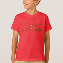 Camiseta Símbolo doble Infinito - Oro Antiguo