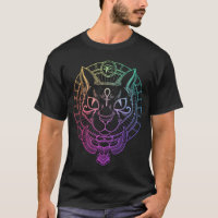 Símbolo egipcio de horus scarab de gato salvaje