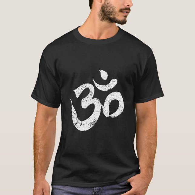 Camiseta Símbolo espiritual del yoga Om Meditación Aum Ohm (Anverso)