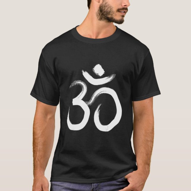 Camiseta Símbolo Espiritual OM Yoga (Anverso)