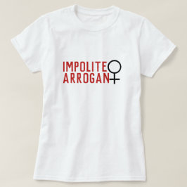 Camiseta Símbolo femenino 2 de despolitizar a una mujer arr