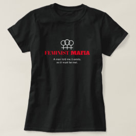 Camiseta Símbolo femenino feminista mafia anti-sexismo negr