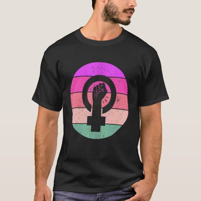 Camiseta Símbolo feminista de igualdad femenina empoderamie (Anverso)