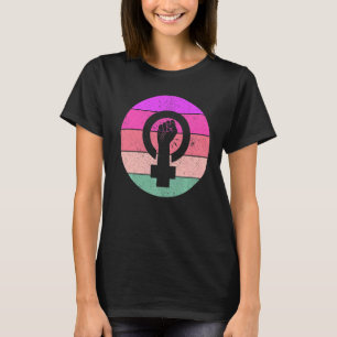 Camiseta Símbolo feminista de igualdad femenina empoderamie