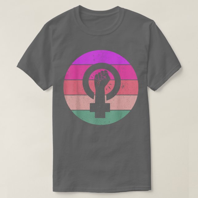 Camiseta Símbolo feminista de igualdad femenina empoderamie (Diseño del anverso)