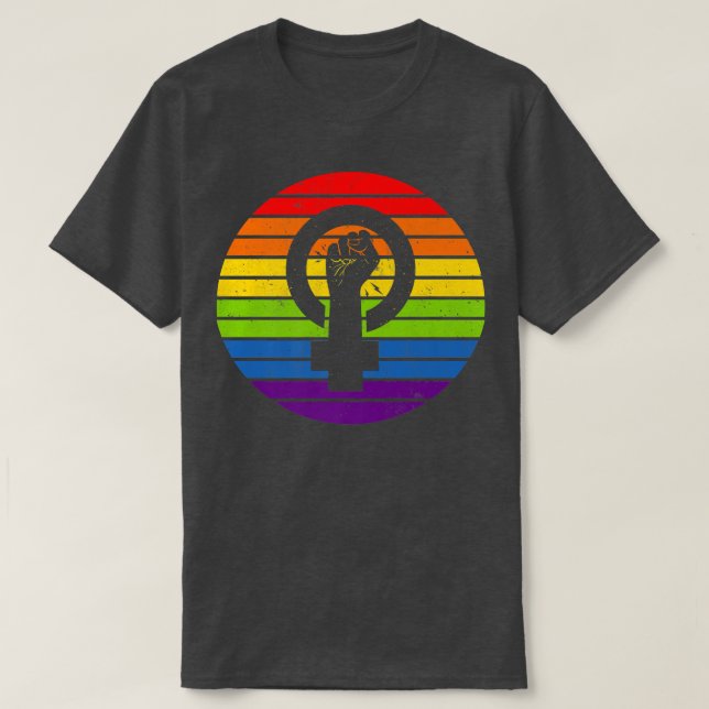 Camiseta Símbolo feminista: Empoderamiento de la igualdad f (Diseño del anverso)