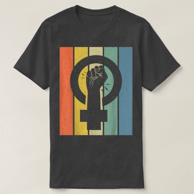 Camiseta Símbolo feminista: Empoderamiento de la igualdad f (Diseño del anverso)