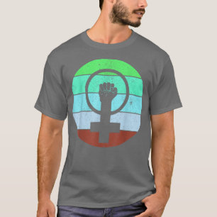 Camiseta Símbolo feminista igualdad de la mujer frente al f