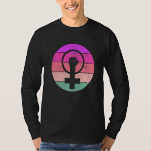 Camiseta Símbolo feminista igualdad femenina por arriba fem