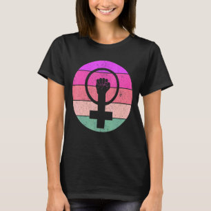 Camiseta Símbolo feminista igualdad femenina por arriba fem