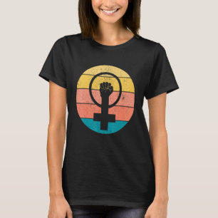 Camiseta Símbolo feminista igualdad femenina por arriba fem