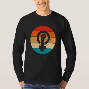 Camiseta Símbolo feminista igualdad femenina potenciación F