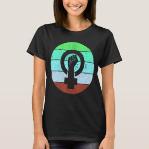 Camiseta Símbolo feminista igualdad femenina potenciación F