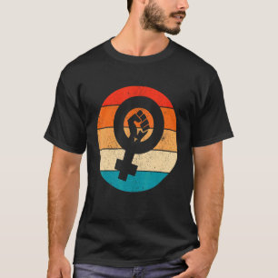 Camiseta Símbolo feminista igualdad femenina potenciación F